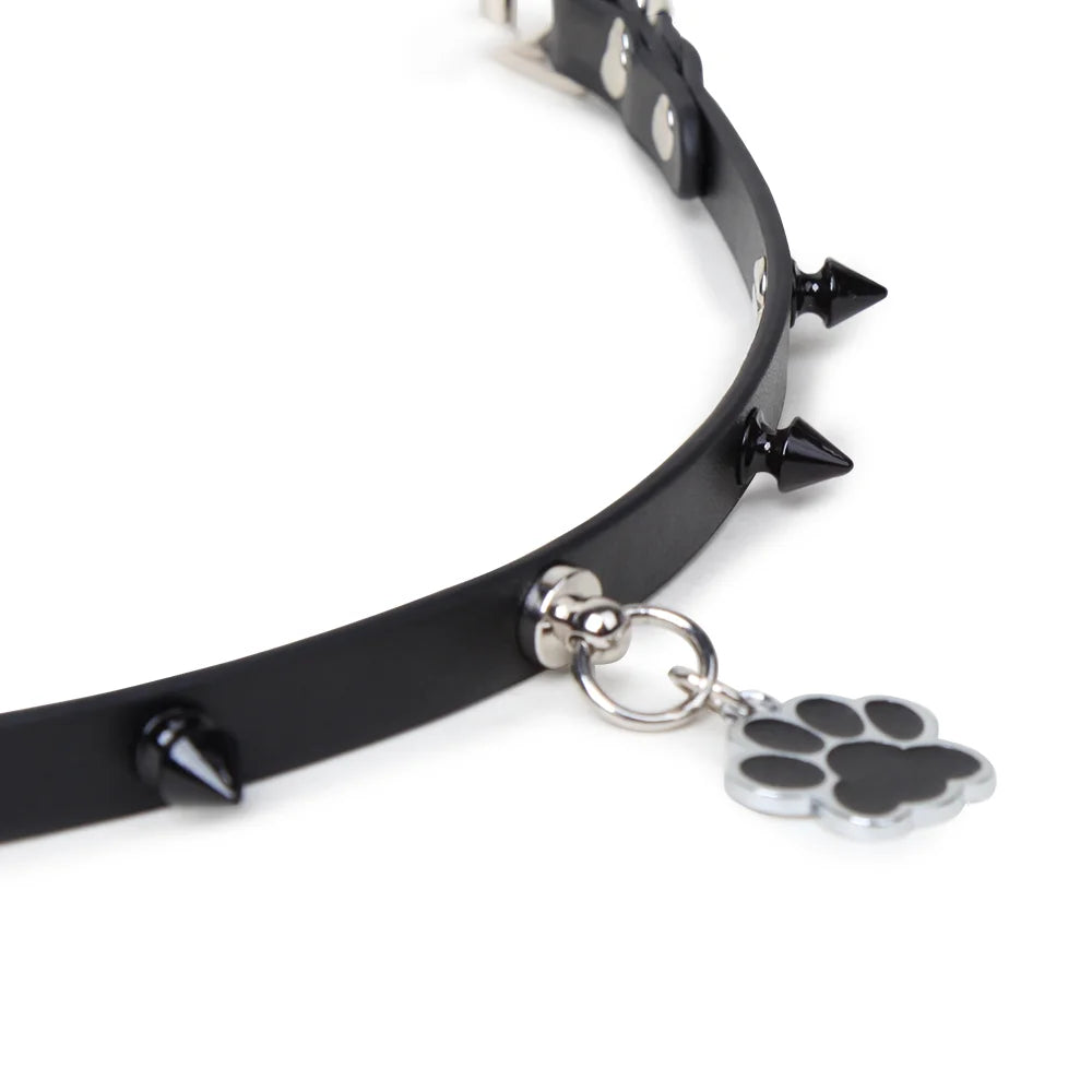 Punk Studded Leather BDSM Collars