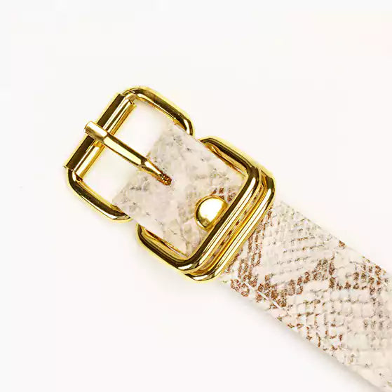 Snake-Pattern Spade Ball Gag