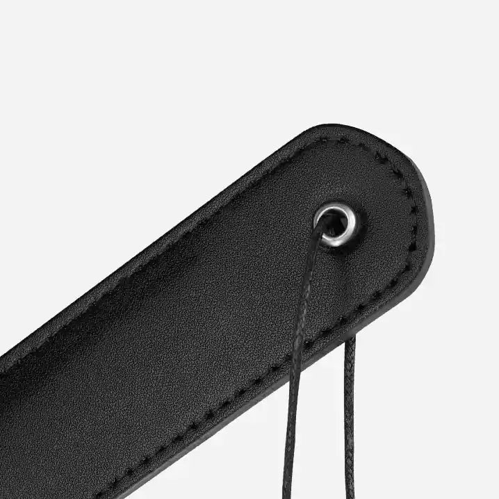 Black Red Flower Spanking Paddle — Flower Shape, Red Accents