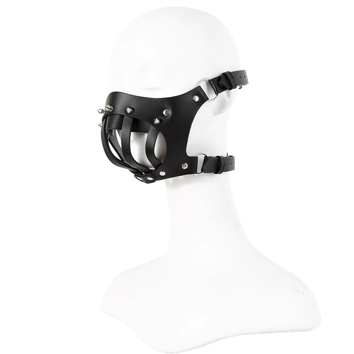 Punk style muzzle worn front view