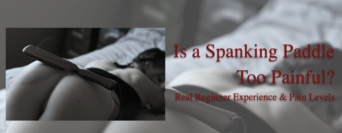 beginner guide to spanking paddle pain levels showing different paddle types