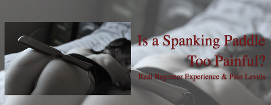 beginner guide to spanking paddle pain levels showing different paddle types