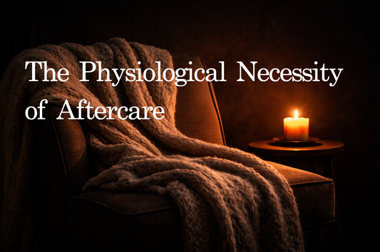 Post-session aftercare setup for BDSM impact play recovery