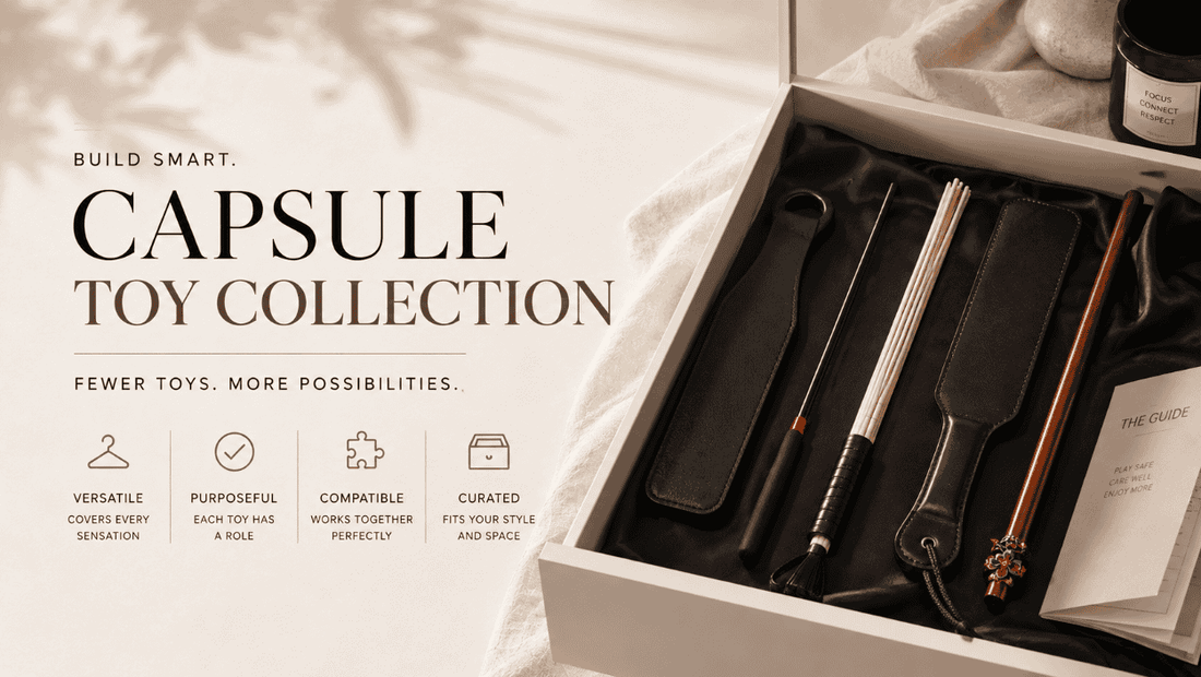 Curated capsule toy collection with paddles canes and crops