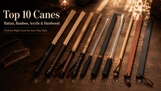 ten rattan bamboo acrylic and hardwood canes