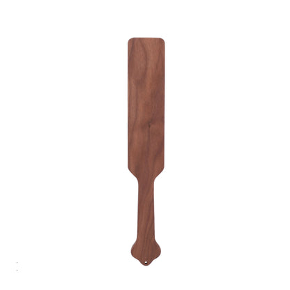 Wooden paddle from 5-piece solid wood spanking set full view