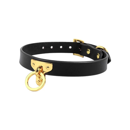 BDSM Collars Matte Black Leather
