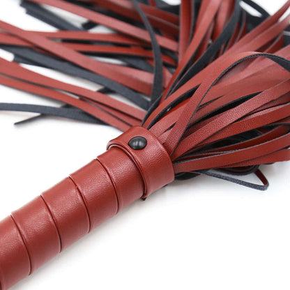 Black and Red BDSM Flogger Spank Toy