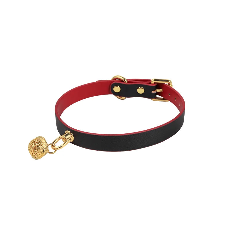 Color Block Bell BDSM Collars