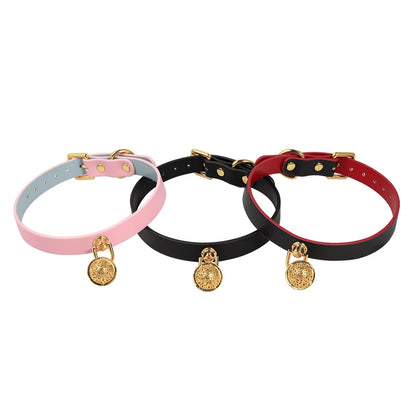 Color Block Bell BDSM Collars