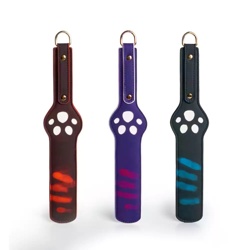 Farbwechsel-Pfoten-BDSM-Paddle — Thermochromes Pfoten-Design