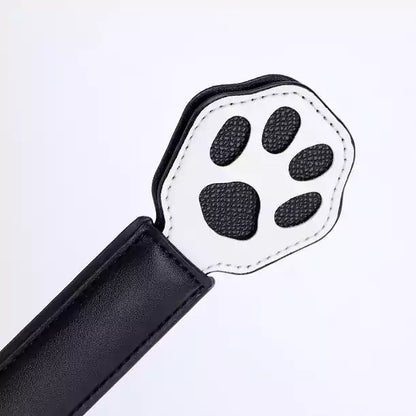 Tabla para nalgadas con doble capa y diseño de huella de gato — Cuero de PU, Diseño de huella de gato