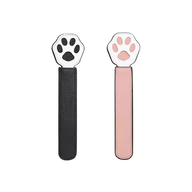 Tabla para nalgadas con doble capa y diseño de huella de gato — Cuero de PU, Diseño de huella de gato