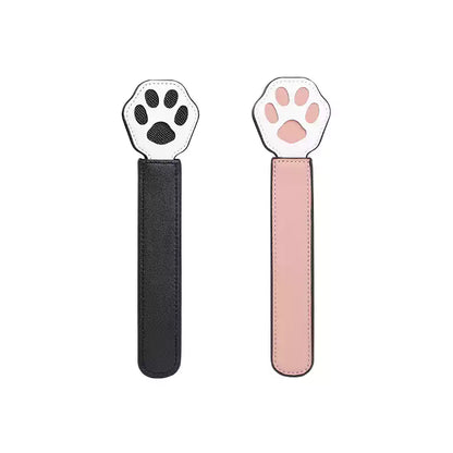 Tabla para nalgadas con doble capa y diseño de huella de gato — Cuero de PU, Diseño de huella de gato