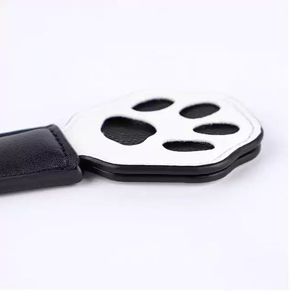 Tabla para nalgadas con doble capa y diseño de huella de gato — Cuero de PU, Diseño de huella de gato