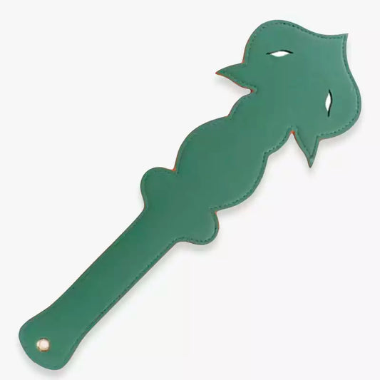 Fox-Shaped Spanking Paddle — Slim Animal Silhouette Faux Leather