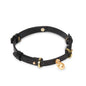 Leather Gold Bell BDSM Collars for Sensual Play