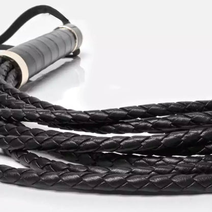 Heart-Weave Black Flogger