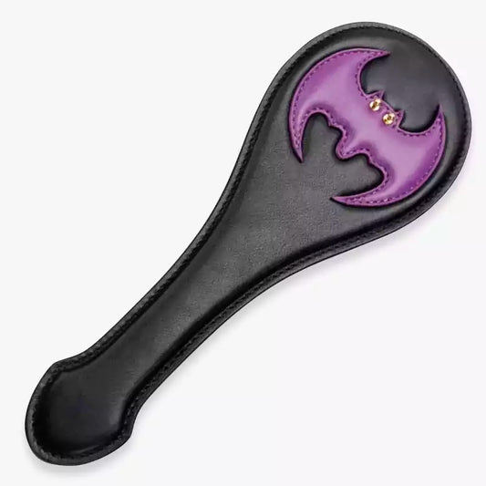 Mini Bat Spanking Paddle — Embossed Faux Leather Compact