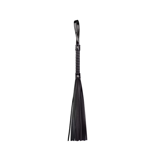Multicolor Gloss Tassel Flogger — Spiral Grip Tease