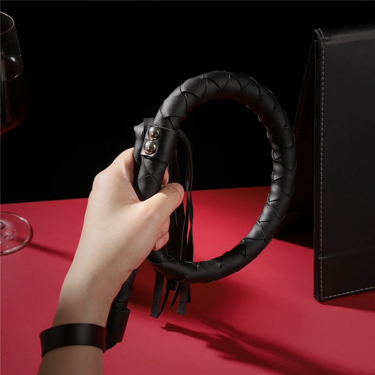Mysterious Black BDSM Whip - BDSM Toys