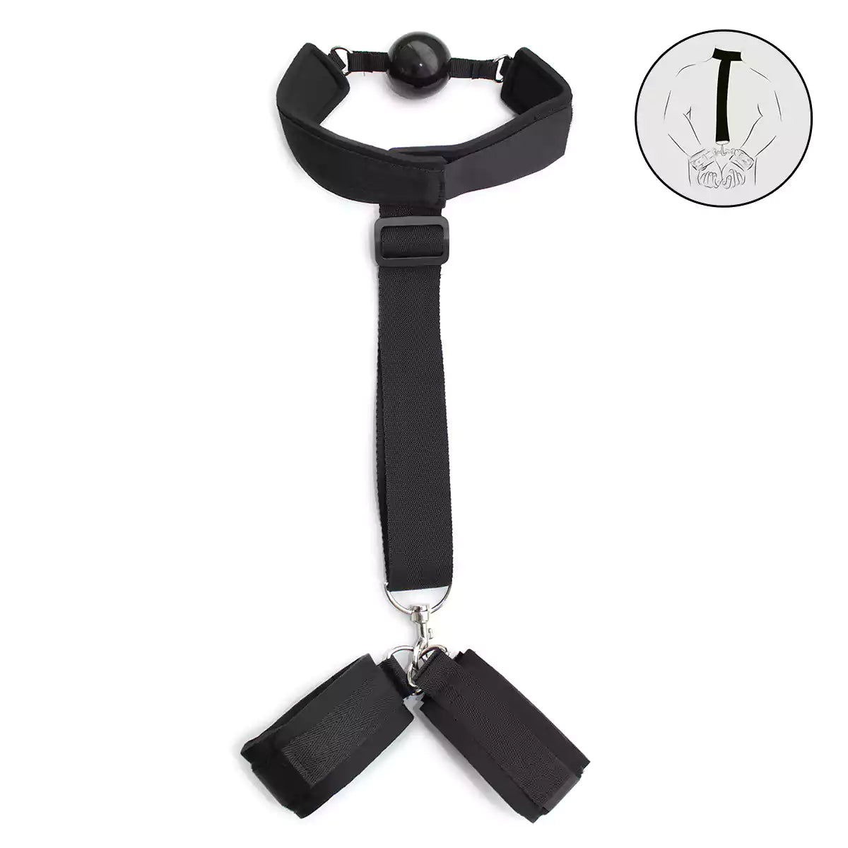Nylon Rear Bondage Ball Gag