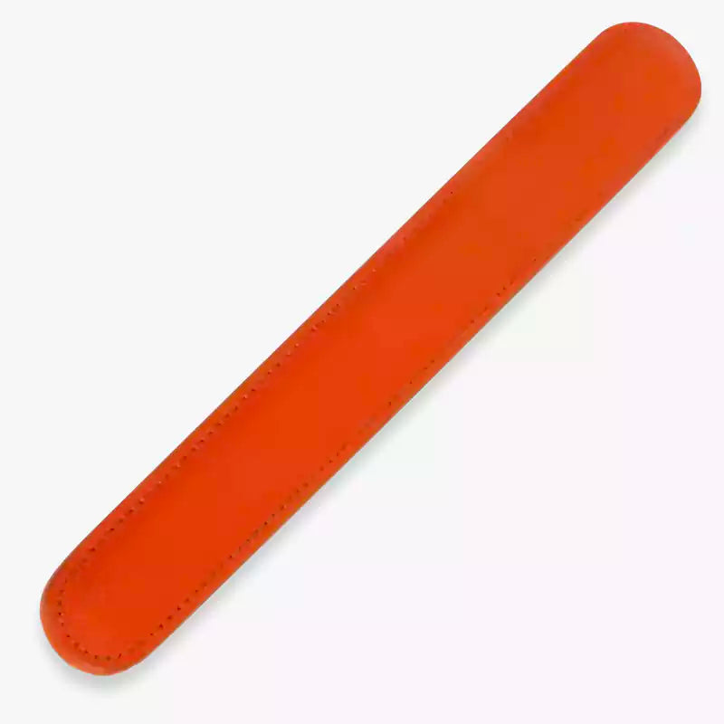 Paleta de cuero Hermès para azotar — Paleta de lujo de cuero genuino naranja