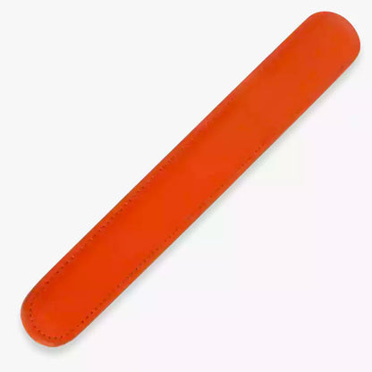 Paleta de cuero Hermès para azotar — Paleta de lujo de cuero genuino naranja