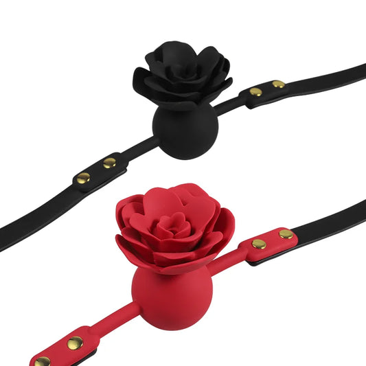Silicone Rose BDSM Ball Gags