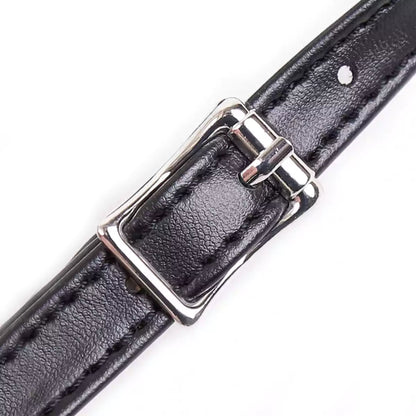 Schwarzer minimalistischer Silikon-Knebel — Ganz in Schwarz Zwei Größenoptionen: Klein 4 cm, Groß 5 cm für vielseitige BDSM-Szenen