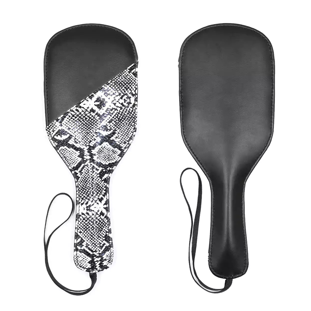 Snake Pattern Leather BDSM Paddle