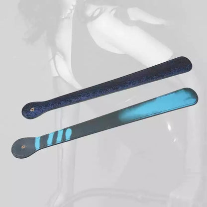 Thermo-Farbwechsel-Spanking-Paddel — Blaues thermochromes Schlangenmuster