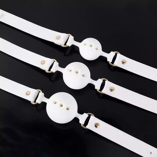 White Silicone Ball Gag