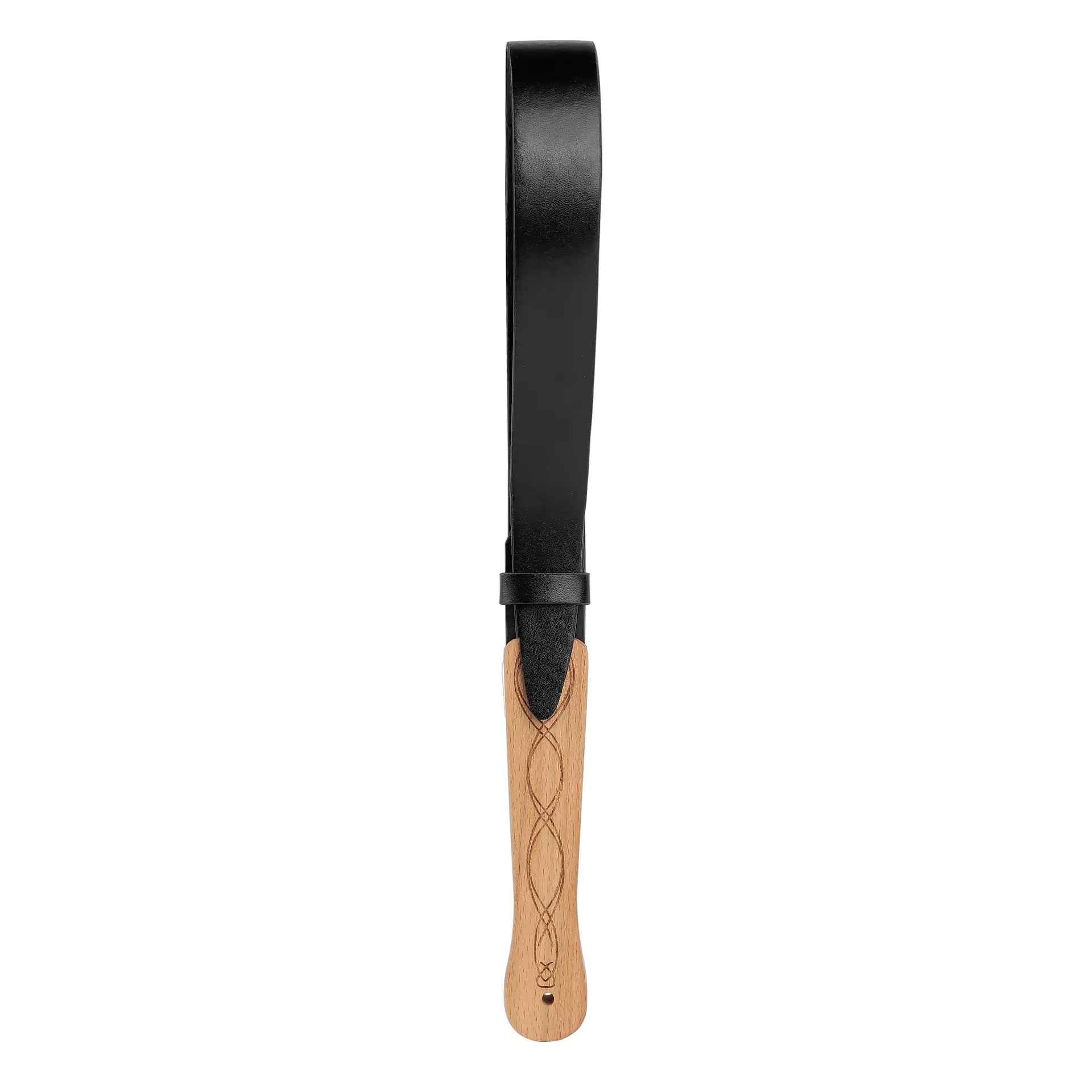 Wooden Handle Willow Leather Spanking Paddle
