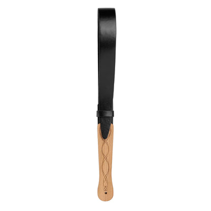 Wooden Handle Willow Leather Spanking Paddle