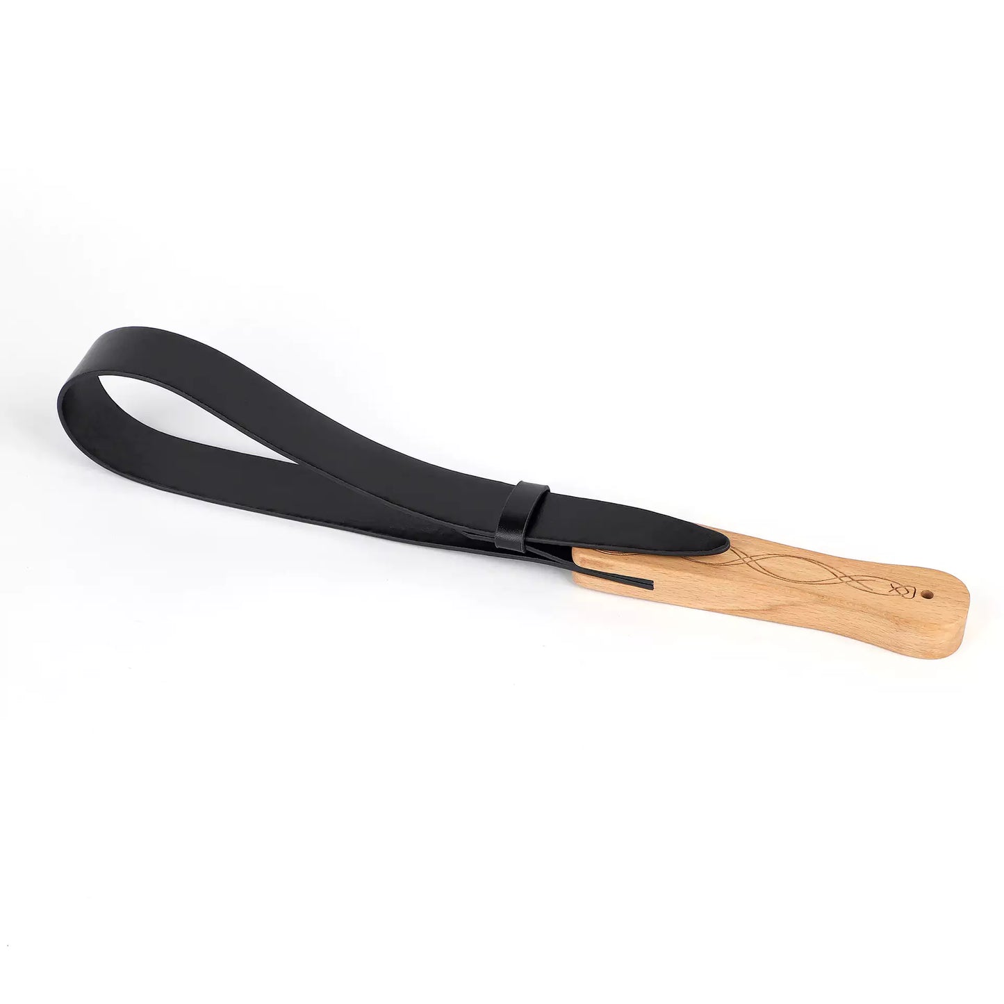 Wooden Handle Willow Leather Spanking Paddle