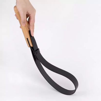 Wooden Handle Willow Leather Spanking Paddle