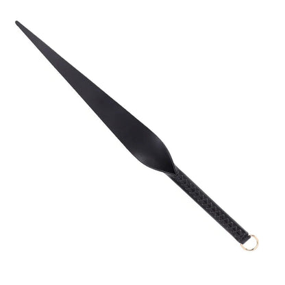 Willow Leaf Leather Spanking Paddle — Hand-Stitched Willow Leaf Design