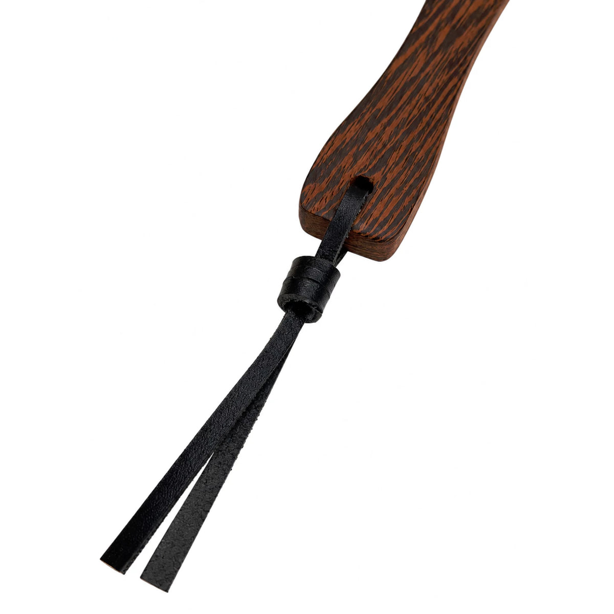 Chicken Wing Wood Rectangular Paddle with Leather Pendant