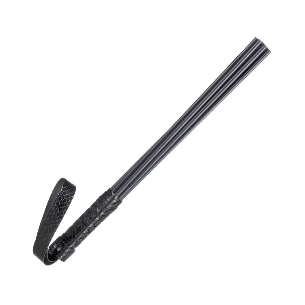 Acrylic Discipline Cane with Faux Leather Handle