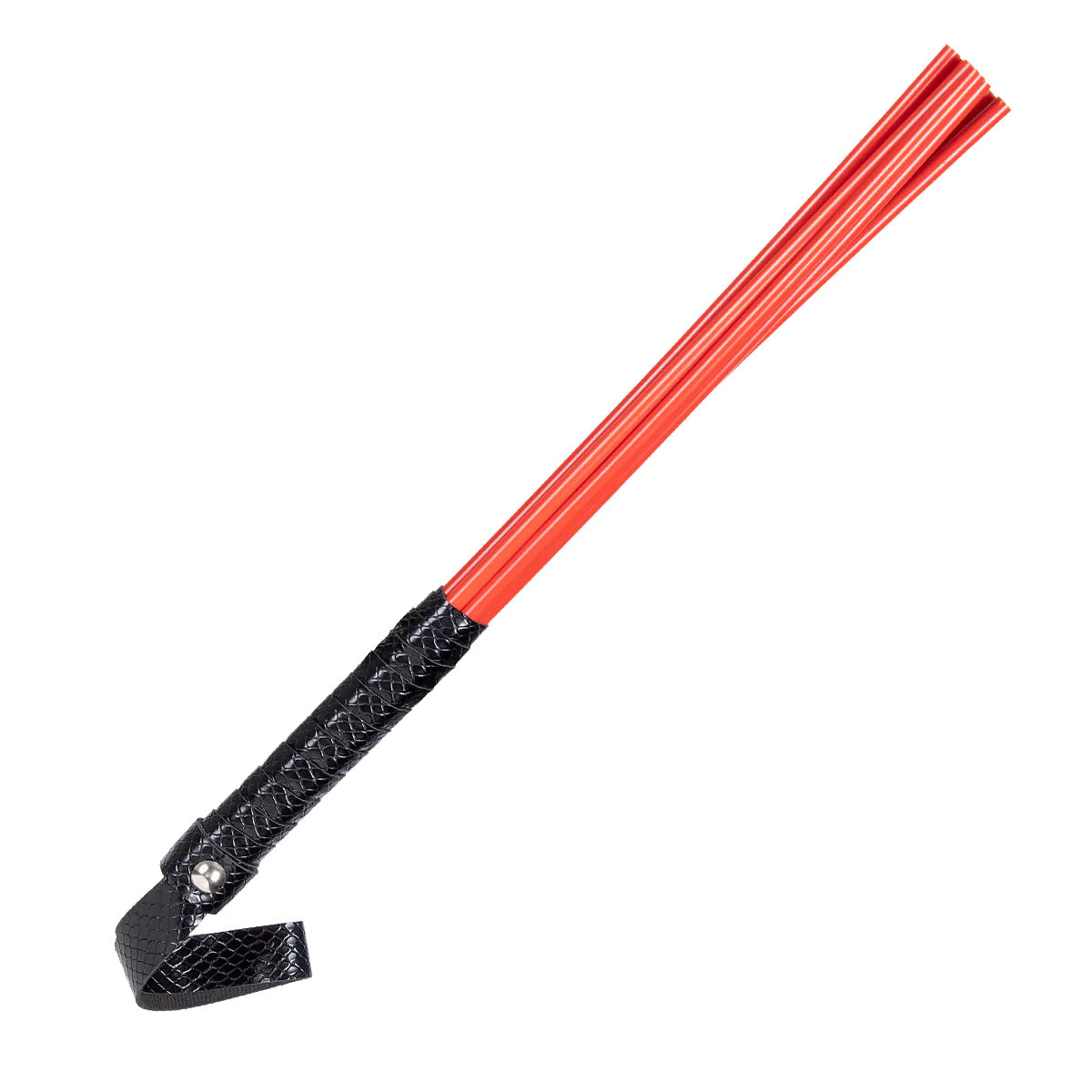 Acrylic Discipline Cane with Faux Leather Handle