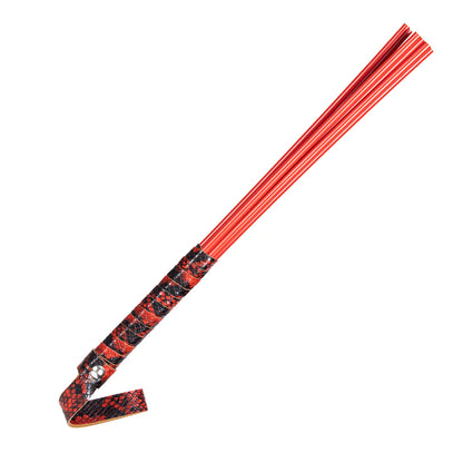 Acrylic Discipline Cane with Faux Leather Handle