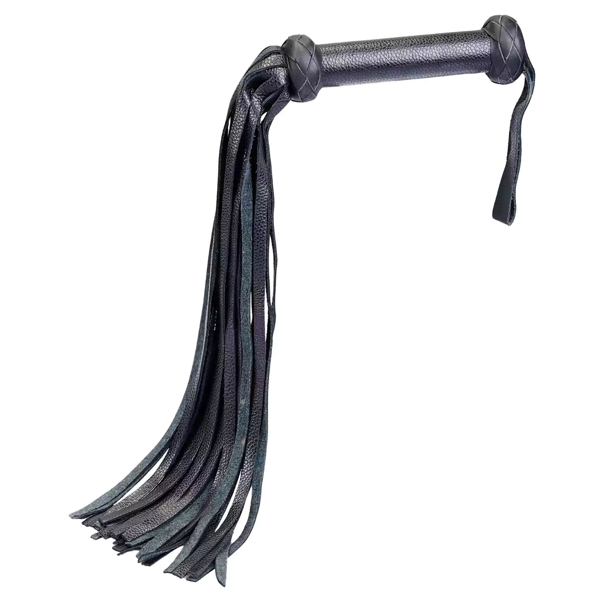 All-Black Faux Leather Flogger