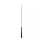 Front view of bamboo segment discipline cane with black handle
