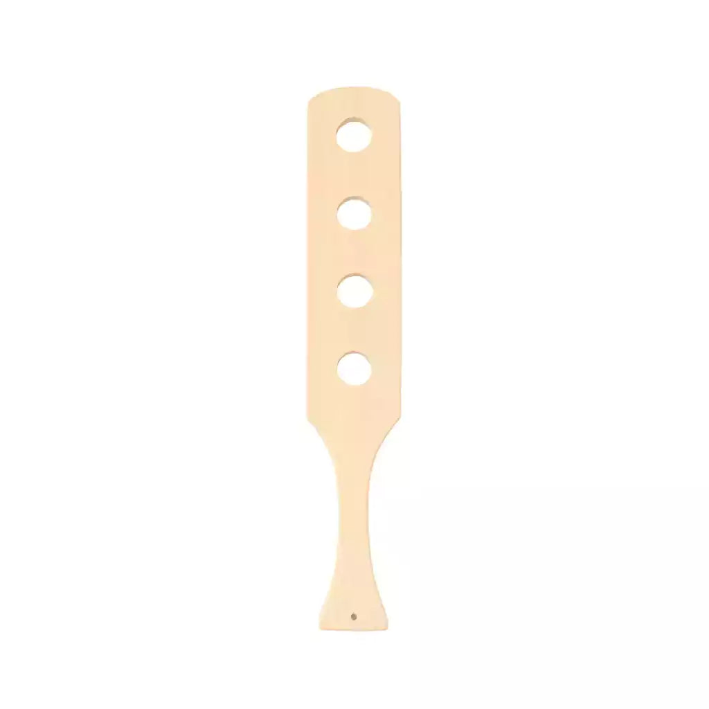 Pala de nalgadas perforada de madera de haya - Madera de haya europea, sin tratar