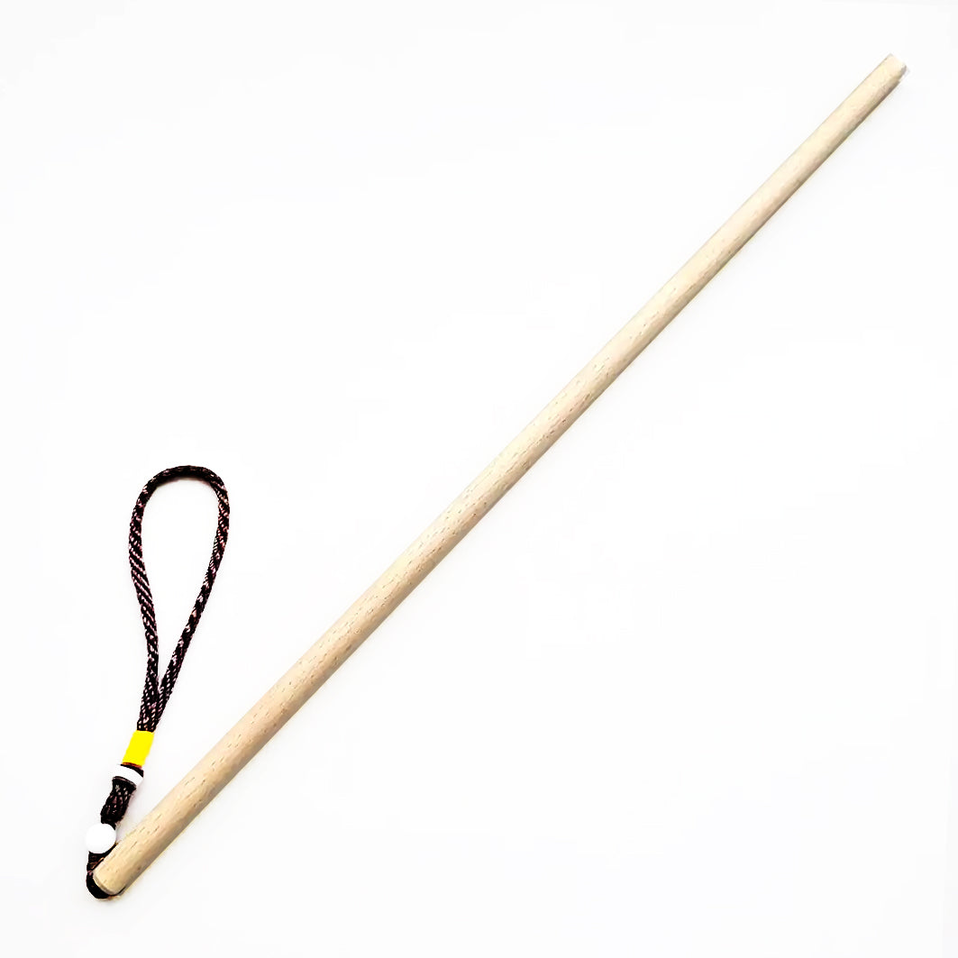 Beechwood Round Discipline Rod natural wood tone