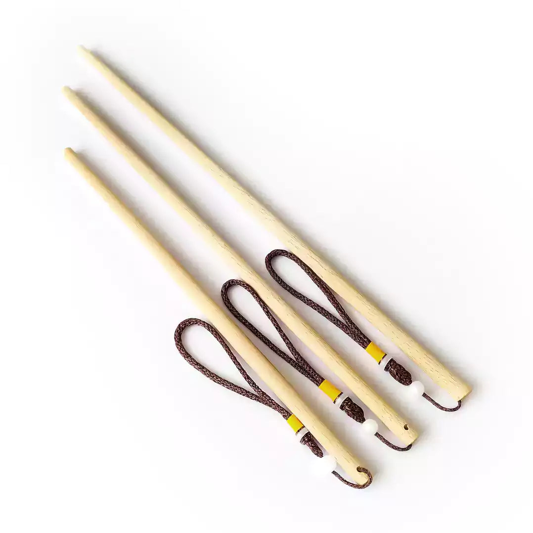 Beechwood round discipline rods in 16 20 and 24 inch lengths comparison