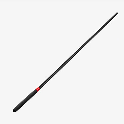 Black acrylic BDSM cane full view showing 23.6-inch length