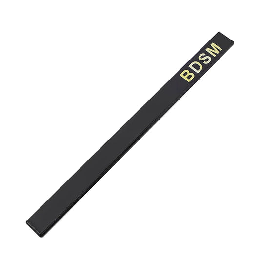 Black Acrylic Letter Ruler Paddle