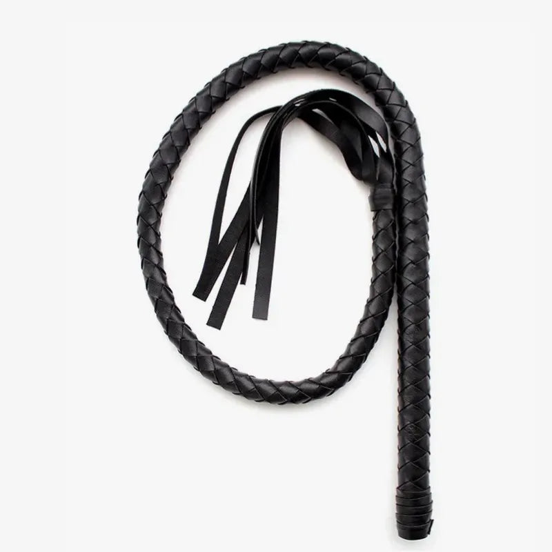 Woven Black BDSM Whips